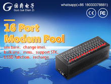 FIMT Промышленные GPRS/GSM 16 слотов для карт модем бассейн с Wavecom Q2303 модуль интерфейс RS232 2024 - купить недорого