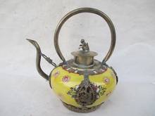 TNUKK  Copper dragon monkey cover glass ceramic teapot in ancient China 2024 - buy cheap