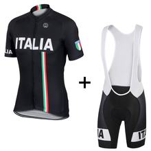 JIASHUO-Conjuntos de ciclismo profesional ITALIA, equipo de carreras de carretera, Jersey y pantalones cortos, almohadilla de Gel 3D transpirable, novedad de 2016 2024 - compra barato