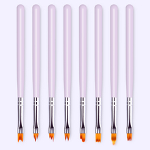 1 шт. градиентная акриловая ручка для рисования ногтей УФ-гель ручка для рисования цветов фиолетовая Ручка DIY аксессуары для дизайна ногтей инструменты 2024 - купить недорого