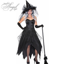 New Halloween Witch Death Hell Cosplay Costume Women Dress witch costume witch roleplay halloween witch COS costume female Demon 2024 - buy cheap