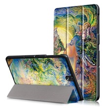 Print Stand Leather Shell Funda Capa Cover Case For Samsung Galaxy Tab S3 9.7 T820 T825 SM-T820 SM-825 Tablet Coque +Film +Pen 2024 - buy cheap