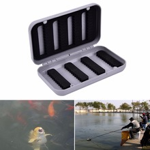 1Pcs Plastic Waterproof Bait Hook single Side Lure Storage Foam Fly Fishing Box 2024 - buy cheap
