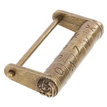 New Style Letter lock Antique Chinese Style Lock Password Locks used for Box/Cabinet/Drawer Zinc Alloy Bronze tone 8*4*1.5cm 2024 - buy cheap