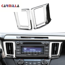 Car Middle Central Air Conditioner Vent Cover Air Vent Trim Sticker Fit for Toyota RAV4 RAV 4 2013 2014 2015 2016 Accessories 2024 - compre barato