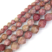 5-12mm Natural Faceted Pink Rhodonite Rhodochrosite Beads For Jewelry Making Beads Bracelets 15'' Needlework DIY Beads Trinket 2024 - buy cheap