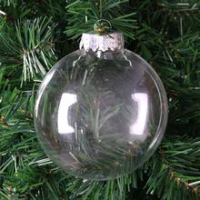 DIY  PET Christmas Decor Clear Charm Flat Ball Pendant Ornaments Christmas Party Decorations Xmas Tree Ornaments Kids Gifts 2024 - buy cheap