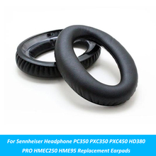 Almohadillas negras de repuesto para auriculares Sennheiser PC350, PXC350, PXC450 PRO, HMEC250, HME95 2024 - compra barato