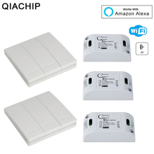 QIACHIP Wifi 433MHz 1 CH RF Relay Remote Control Switch Receiver 110V 220V Smart Home Wireless Light Switch smart home Tuya APP 2024 - buy cheap