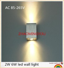 10PCS 2W 6W led wall light AC85-265V high quality restroom bedroom reading wall lamp decoration light 2024 - buy cheap