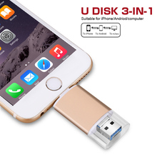 OTG USB Flash Drive 32GB USB 3.0 Pendrive 16GB/32GB/64Gb Mini Pen Drive for iPhone X/8/7/6 Plus iPad Key USB Flash Memory Stick 2024 - buy cheap
