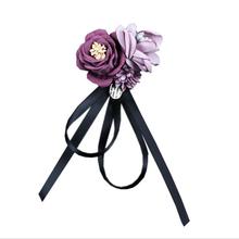 Creative New Woman Brooches Pin Cute Ribbon Rose Flowers Long Handmade Fashion Elegant Lady Brooch Trendy Accessories 2024 - buy cheap