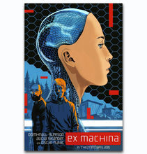 Quente ex machina alicia vikander robot 2017-poster de arte de seda adesivo de parede decoração de presente 2024 - compre barato