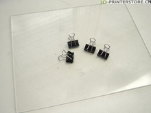 Craftbot-placa de vidrio de borosilicato para impresora 3D, superficie de construcción con 4 clips, espesor de 250x215mm, 3mm 2024 - compra barato