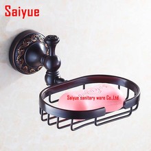 Solid Brass Antique black  brass wires  soap dish holder soap box bathroom accessories wall mounted oil rubbed bronze 2024 - buy cheap