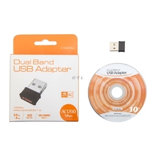 Adaptador sem fio, 802.11ac 1200mbps, banda dupla 2.4g, 5g, nano usb, wi-fi para desktop 2024 - compre barato