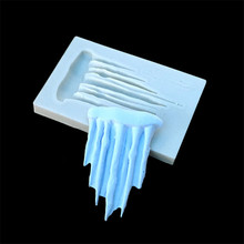 DIY icicle Liquid silicone mold Fondant baking tool cake mould cake decorating tools Valentine's Easter 2024 - buy cheap