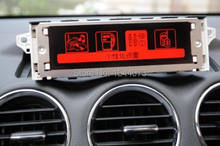 Красный экран с поддержкой USB Bluetooth 4 меню дисплей красный монитор 12 pin для Peugeot 307 407 408 citroen C4 C5 2024 - купить недорого