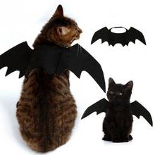 Fantasia para halloween de cão e gato, asas morcego de vampiro, preto, bonito, traje de halloween para cães e gatos, novo, 2019 2024 - compre barato