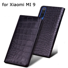 Business Flip Phone Case Cover for Xiaomi MI 9 Luxury Genuine Leather Shell for Xiaomi 9SE Free Tempered Glass Screen Protector 2024 - buy cheap