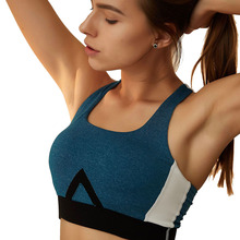 Women Sport Bra Grey Padded Yoga Brassiere Fitness Sports Tank Top Female Push Up Bras 2024 - buy cheap