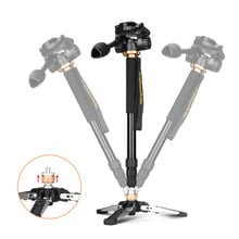 QZSD Q158 3 in 1 Aluminum Professional Monopod Camera Video tripod Stand with rotary 1/4 screw Pan Head Carry Bag 2024 - buy cheap