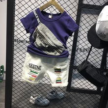 ¡Gran oferta! Conjunto de ropa de estilo veraniego para niños, conjunto de 2 piezas formado por camiseta y pantalones cortos, ropa deportiva para niños de 2 a 7 años 2024 - compra barato