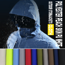 Free Shipping 1m*1.5m Middle And High Grade Waterproof Peachcloth Pu White Coating Garment Cloth Stormcoat Cotton-Padded Jacket 2024 - buy cheap