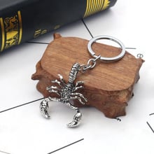 Hip hop Black Cool Scorpion Animal Pendant Key Chain Stainless Steel Exquisite Fashion Punk Keychain Men Jewelry Birthday Gift 2024 - buy cheap