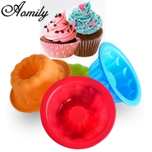 Aomily 1 Pcs Silicone DIY Pumpkin Cupcake Cake Mold Muffin Baking Nonstick and Heat Resistant Reusable Soap Mould Pastry Tools 2024 - buy cheap