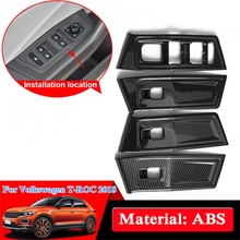 Car Styling Accessories For VW Volkswagen T-ROC 2017 2018 2019 Car Interior Door Window Lift Switch Panel Covers Trim  For LHD 2024 - buy cheap