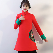 Chinese winter coats parka women 2018 trends parkas Cheongsam Coat Outwear Winter Overcoat women parka 2018 AA4202 2024 - buy cheap