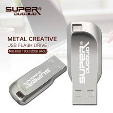 Silver Metal USB 2.0 flash drive 32 GB 16 GB High Speed pendrive 64GB 128GB flash drive usb flash 8GB 4GB usb keyring pen drive 2024 - buy cheap