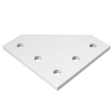 Mayitr-Placa de junta soporte de ángulo de esquina de 90 grados, tira de unión de conexión para perfil de aluminio 2020 con 5 agujeros 2024 - compra barato