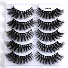 5Pairs Handmade 3D Mink Hair False Eyelashes Extension Tools Wispy Cross Natural Eye Lashes Women Beauty Makeup Tools 2024 - buy cheap