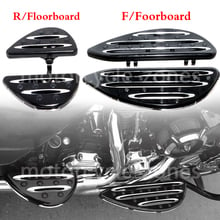 CNC Cut передний драйвер и задний пассажирский напольный Педальный Чехол для Harley Touring Glide Road King 2024 - купить недорого
