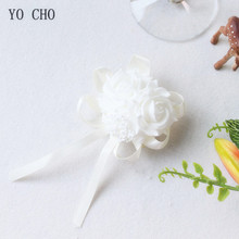 YO CHO Creative Artificial Flowers Girl Bridesmaid Sisters Hand Flowers Bride Flowers Wrist Flowers Wedding Decoration Wholesale 2024 - buy cheap