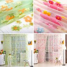 2016 New Flower Lace Tulle Curtains Drapes Window Grille For Home Decoration Floral Lace Curtains 2024 - buy cheap