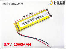 3.7V 1000mAh 652272 Lithium Polymer Li-Po li ion Rechargeable Battery cells For Mp3 MP4 MP5 GPS  mobile bluetooth 2024 - buy cheap