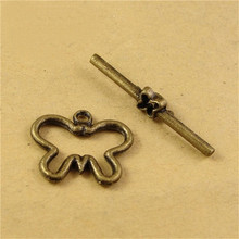 20*17MM Antique Bronze Plated Metal Zinc Alloy OT Clasps Hooks For Jewelry Connectors Diy Butterfly OT Button Jewelry hm176 2024 - buy cheap