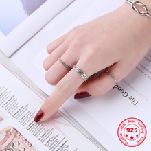 Женское Винтажное кольцо в европейском и американском стиле, из стерлингового серебра 925 пробы 2024 - купить недорого