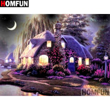 HOMFUN Full Square/Round Drill 5D DIY Diamond Painting "House landscape" Embroidery Cross Stitch 3D Home Decor A10834 2024 - buy cheap