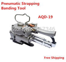 Herramienta de bandas de flejado de PP/PET neumática AQD-19 13-19mm máquina de embalaje de prensado de cartón 2024 - compra barato