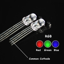 1000PCS 5MM  Clean LED Lamps 5MM red Blue green common cathode led  Total negative RGB LED 2024 - buy cheap