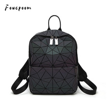 Luxury Luminous Women Backpacks Students Daypacks School Bags For Girl Fashion Small Backpack Hologram Female Bagpack Mochilas 2024 - buy cheap