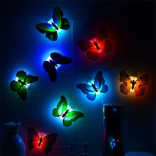 Luz nocturna de mariposa colorida que puede pegar, luces decorativas LED, candelabro de pared Simple de ahorro de energía 2024 - compra barato
