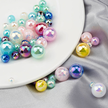 4/6/8/10mm Round ABS Imitation Pearl Beads Mixcolor With Straight Hole For Handmade DIY Bracelet Jewelry Accessories 100-500PCS 2024 - buy cheap