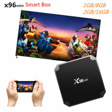 X96mini x96 Mini TV BOX Android 7.1 Quad Core Smart TV Box 4K 2GB 16GB Amlogic S905W 2.4GHz WiFi Smart Media Player PK X96w 2024 - buy cheap