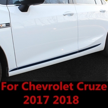For Chevrolet Cruze 2017 2018 Stainless Steel accessories chrome abs door side line garnish body molding cover protector trim 2024 - buy cheap