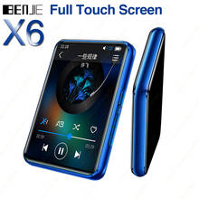 Benjie X6 Full Touch Screen MP3 Player 4GB 8GB Music Player With Built-in Speaker FM Radio Video Player E-book Support TF Card 2024 - buy cheap